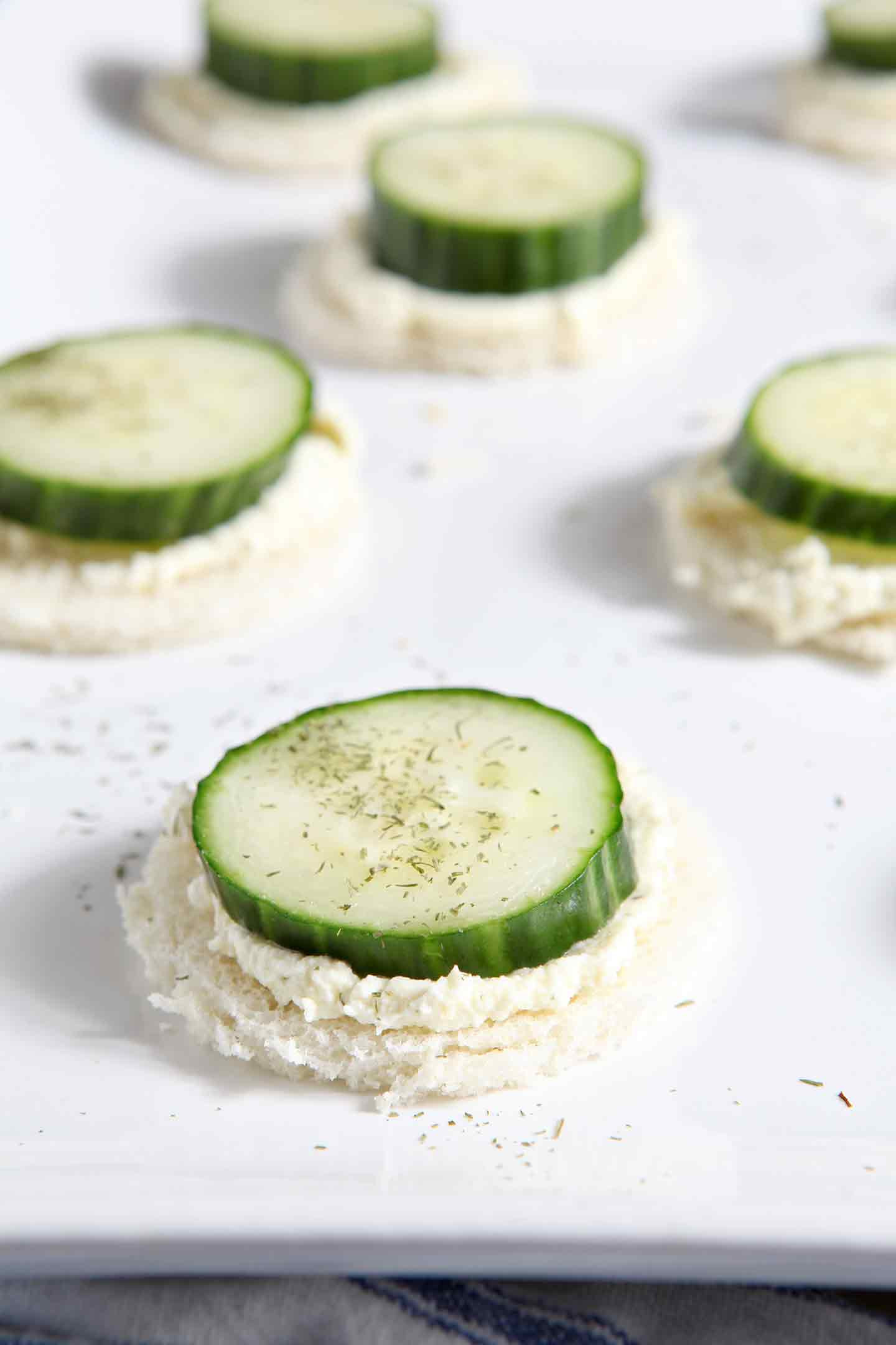 Cucumber Sandwiches Cream Cheese
 Cucumber Finger Sandwiches with Feta and Cream Cheese Spread