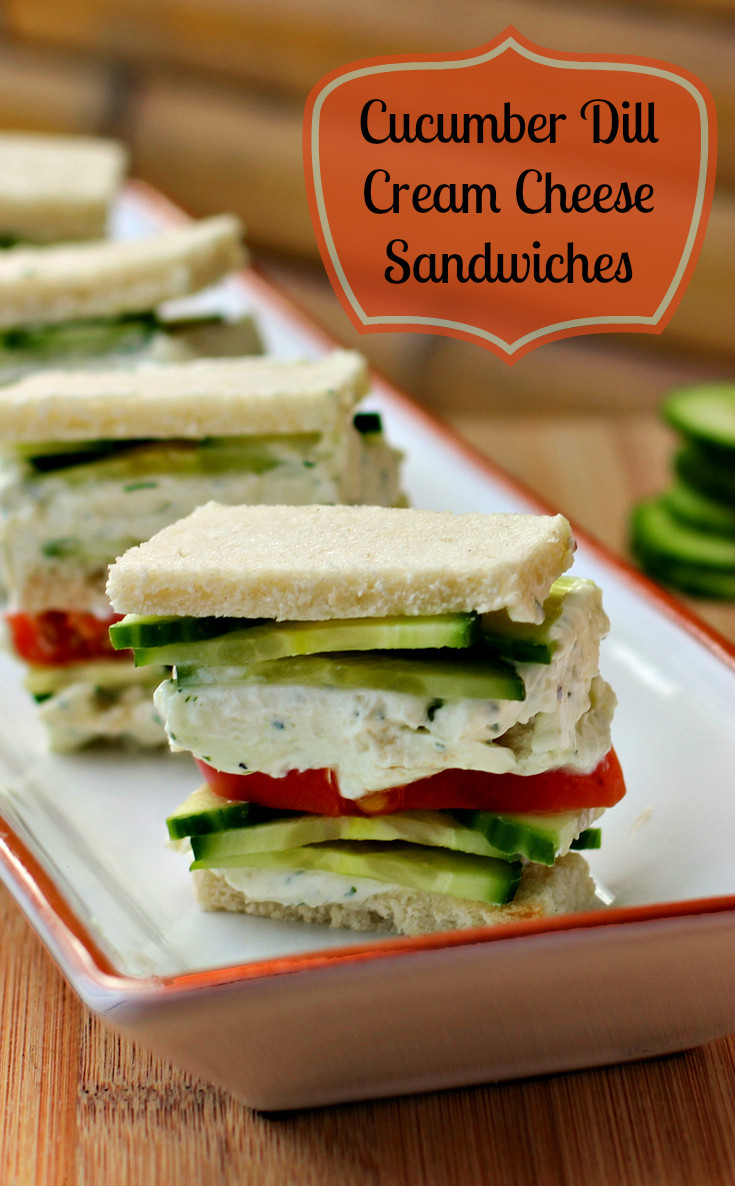 Cucumber Sandwiches With Cream Cheese
 Tailgating Try The Cucumber Dill Cream Cheese Sandwiches