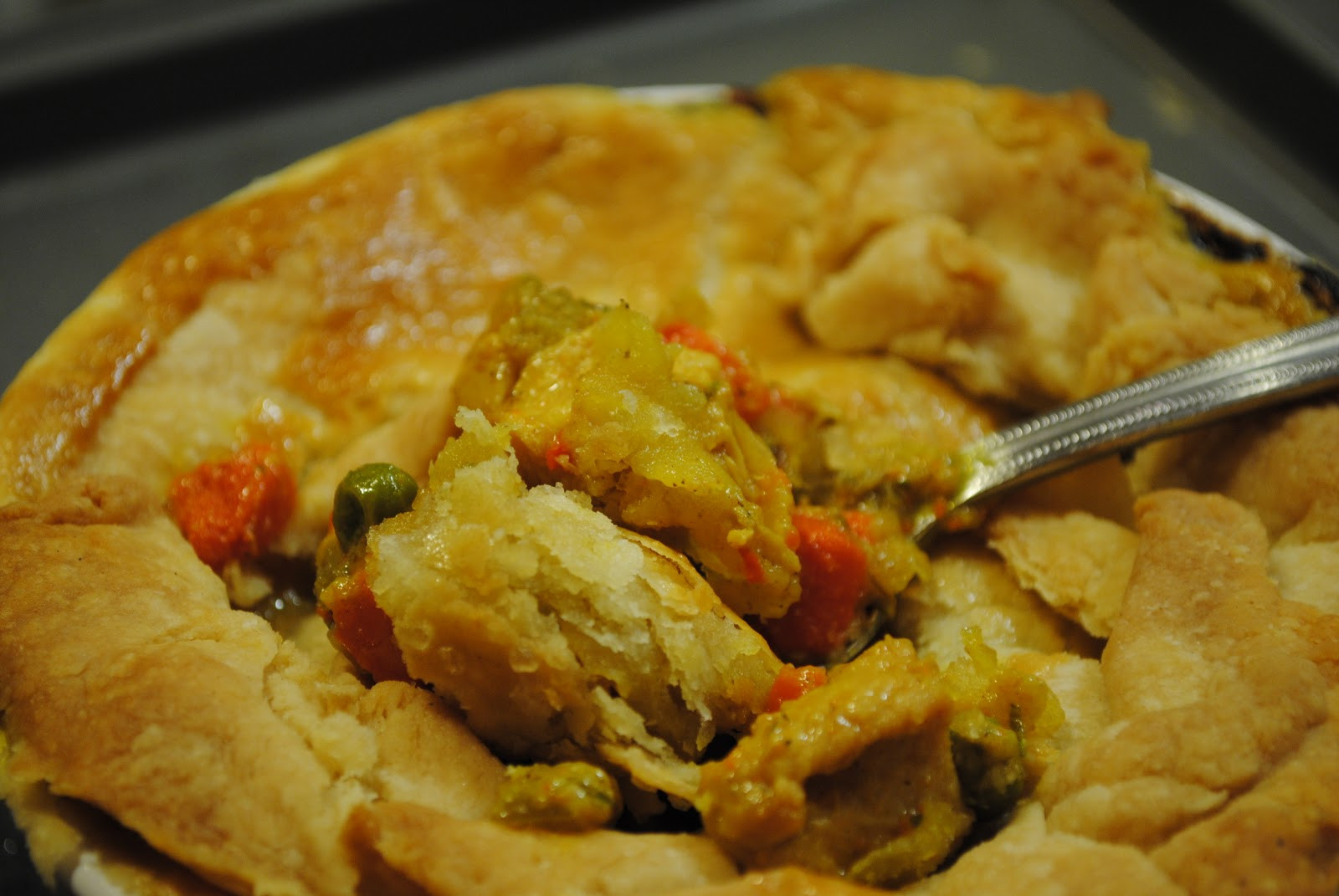 Curry Chicken Pot Pie
 Date Night Curried Chicken Pot Pie for Two