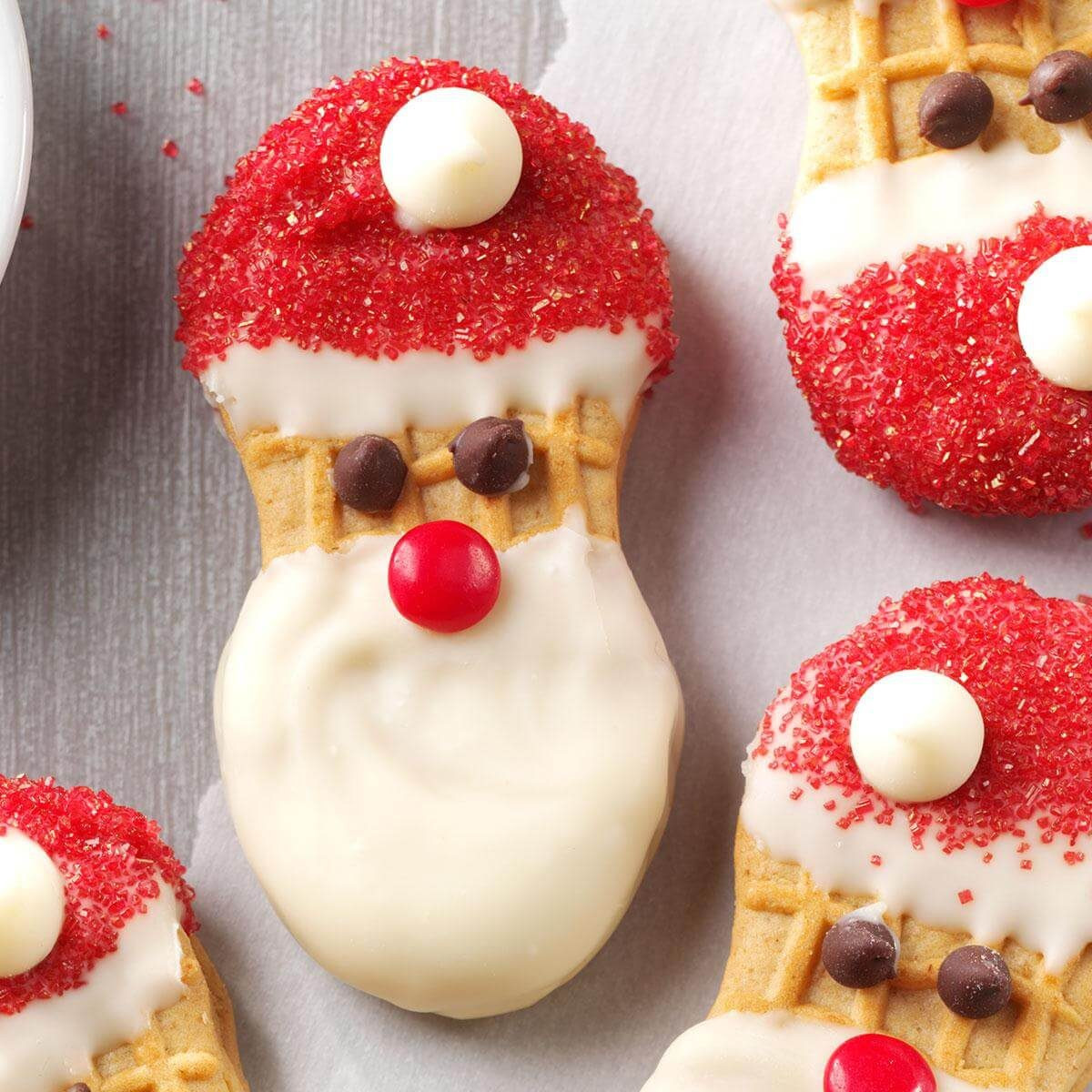 Cute Christmas Appetizers
 Santa Claus Cookies Recipe
