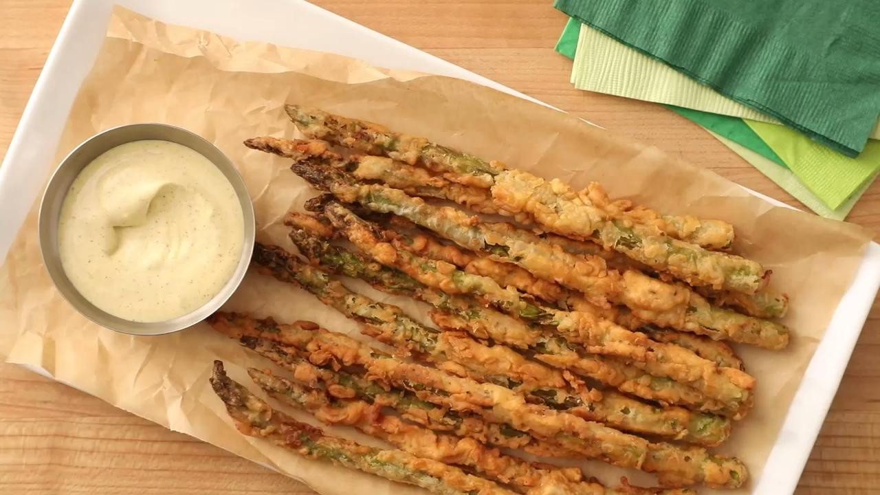 Deep Fried Asparagus
 deep fried asparagus no batter