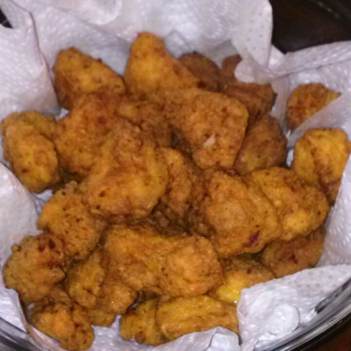 Deep Fried Chicken Nuggets
 Home made deep fried chicken nug s Fun food