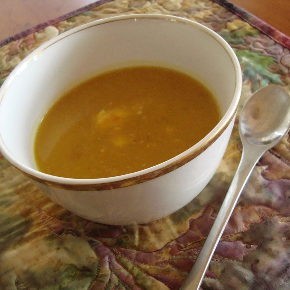 Delicata Squash Soup
 Delicate Delicata Squash Soup with Just a Little Kick