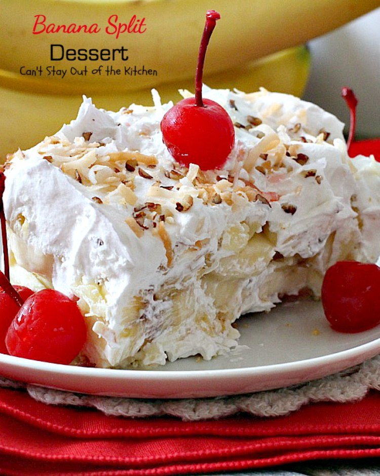 Dessert With Bananas
 Banana Split Dessert – Can t Stay Out of the Kitchen