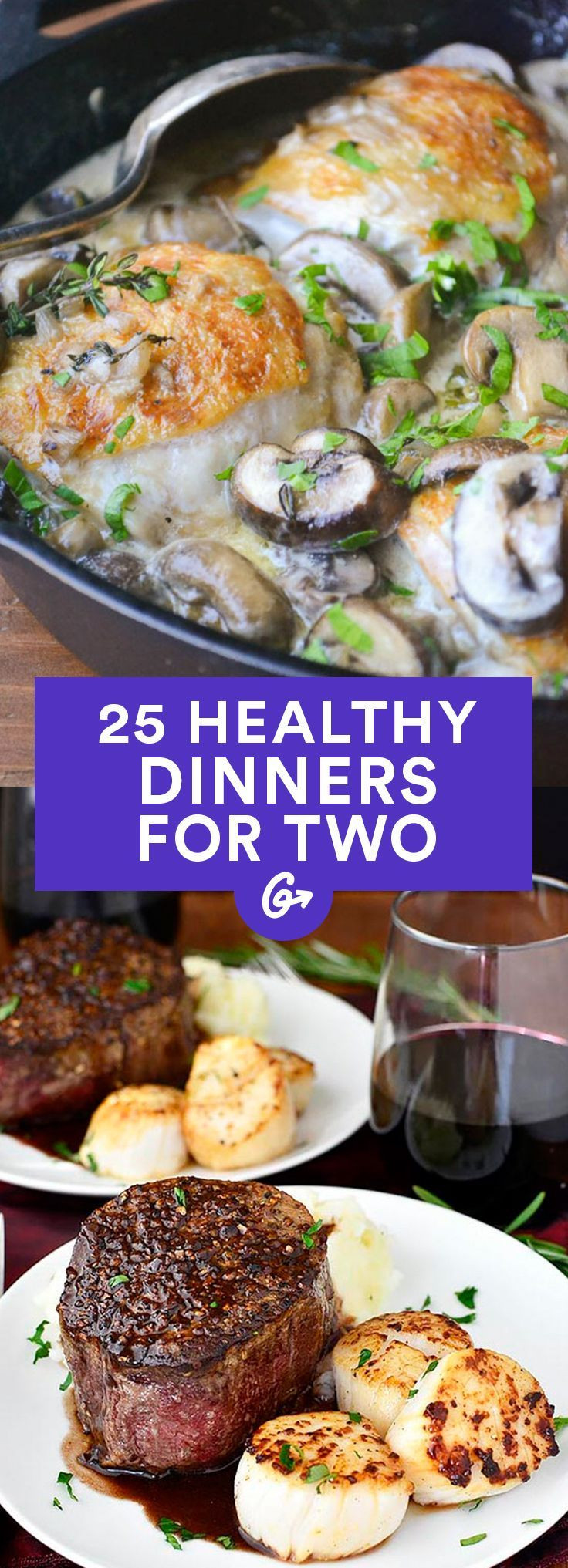 Dinner Ideas For 2
 25 Healthy Dinner Recipes for Two