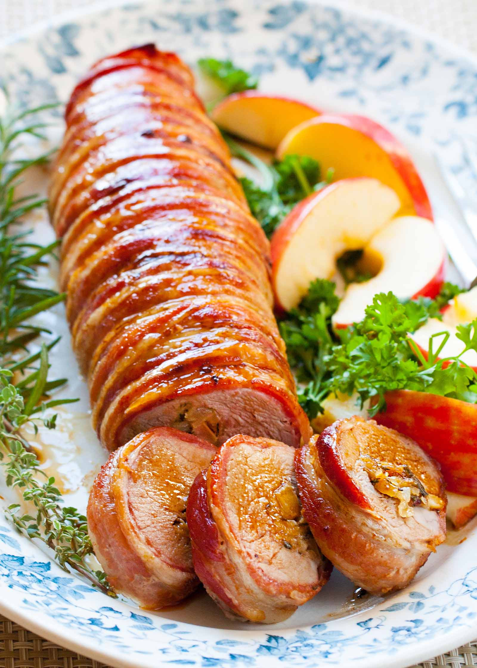 Dinner Ideas With Bacon
 Bacon Wrapped Pork Loin Stuffed 