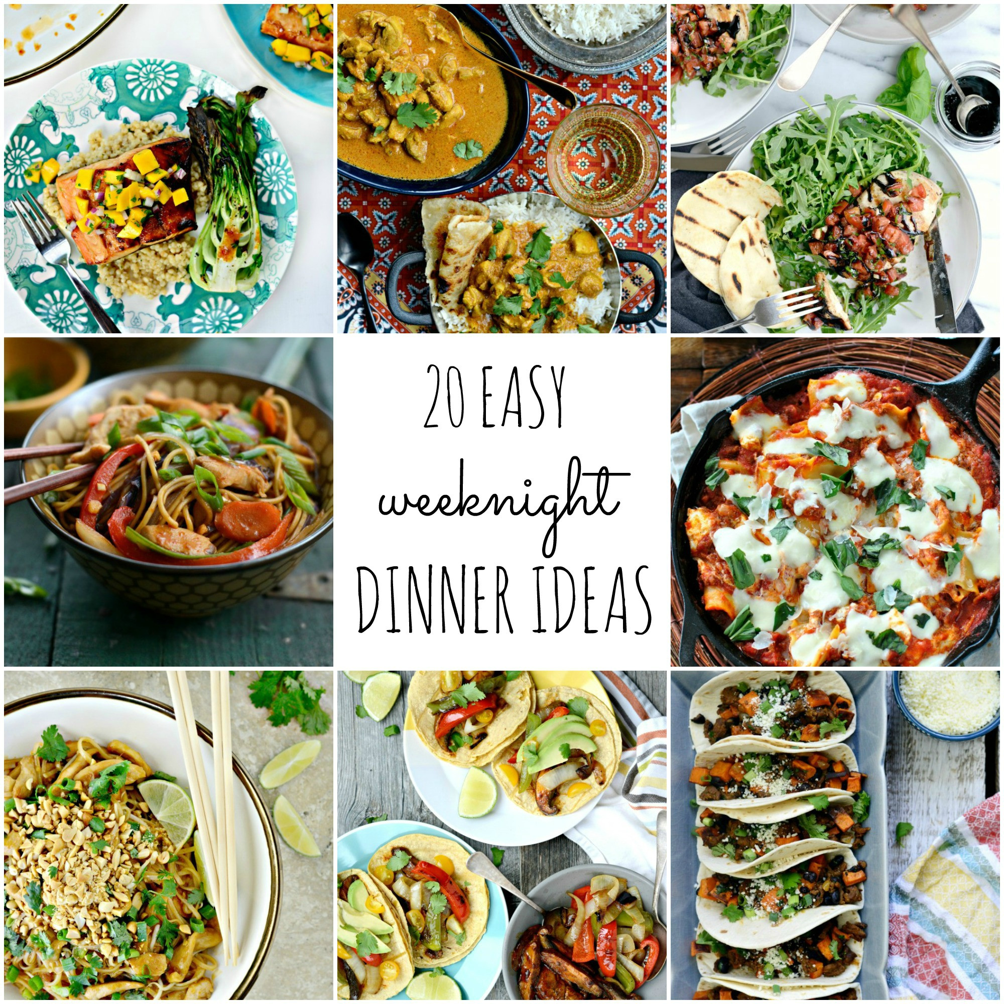 Dinners For The Week Ideas
 Simply Scratch 20 Easy Weeknight Dinner Ideas Simply Scratch