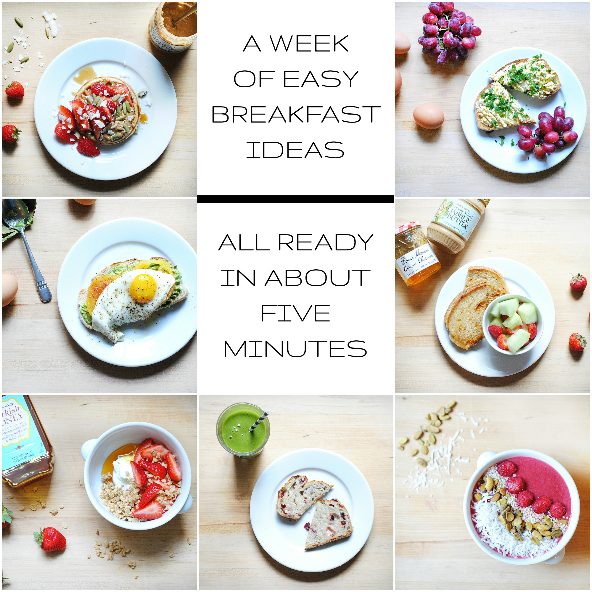 Dinners For The Week Ideas
 A Week of Healthy Easy Breakfast Ideas All Ready in
