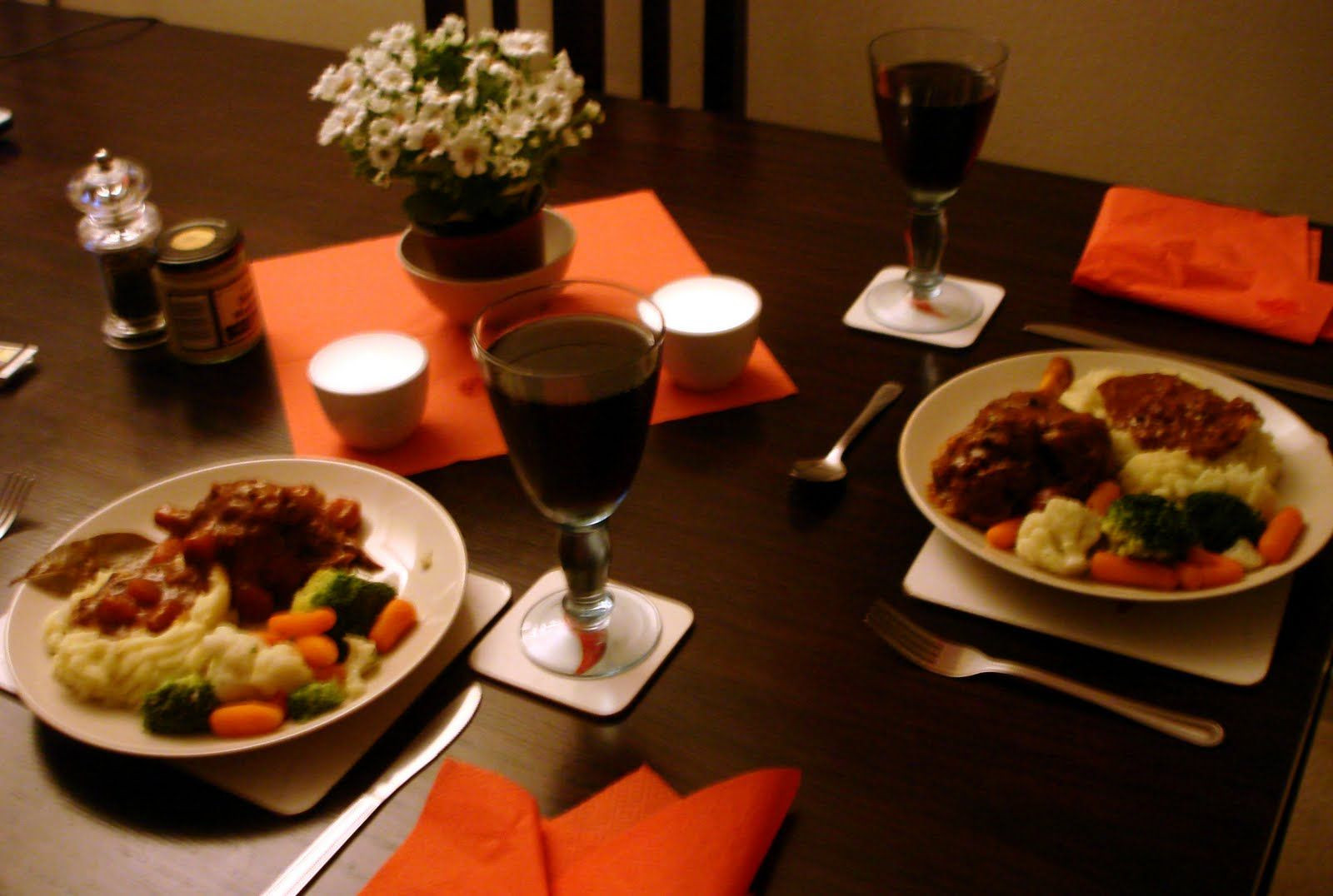 Dinners For Two At Home
 Romantic Dinner For Two At Home World The colors are