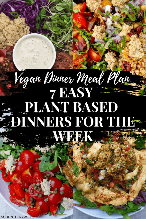Dinners Ideas For The Week
 Healthy Dinner Ideas 1 Week of Plant Based Dinner Recipes
