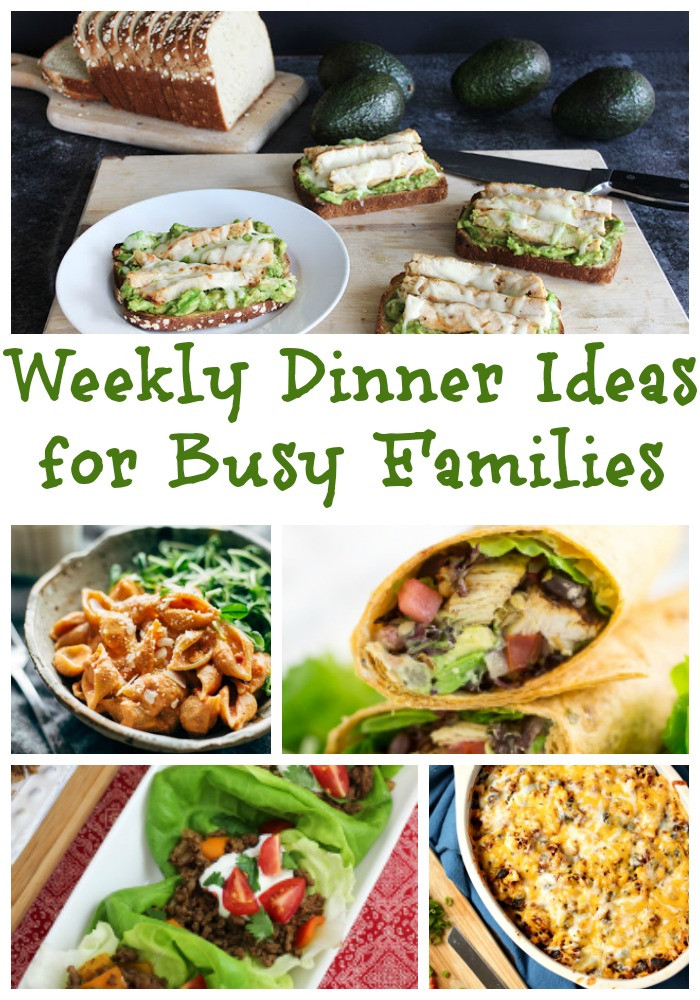 Dinners Ideas For The Week
 Weekly Dinner Ideas For Busy Families Weekly Meal