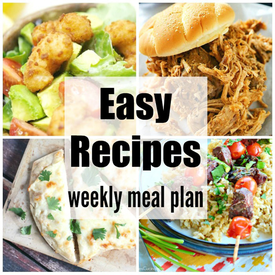 Dinners Ideas For The Week
 Easy Recipes Weekly Meal Plan Week 35 Kleinworth & Co