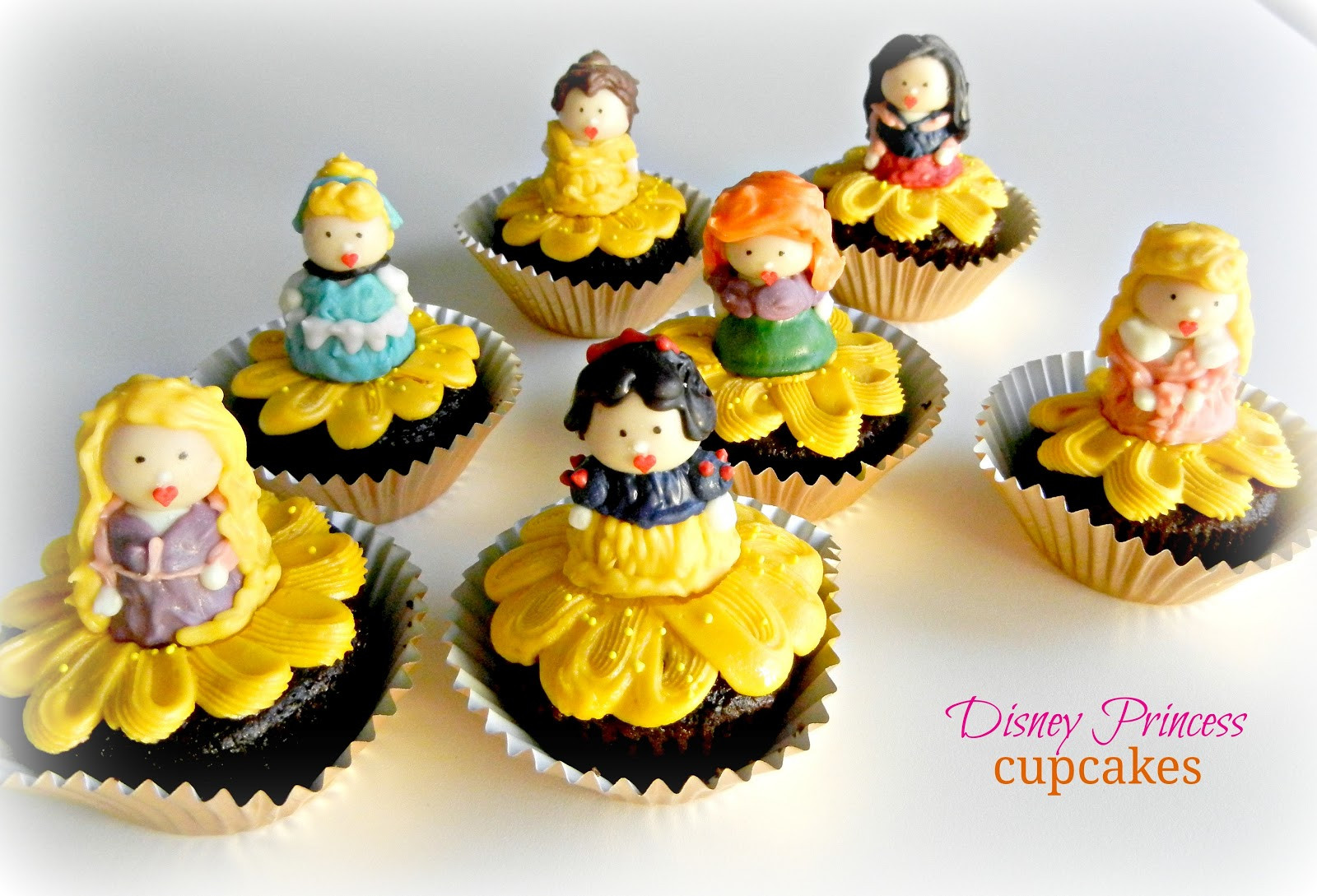 Disney Princess Cupcakes
 Sugar Swings Serve Some Disney Little Princesses Cupcakes