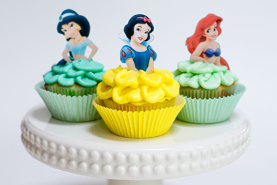 Disney Princess Cupcakes
 Disney Princess Cupcakes With Sprinkles on Top