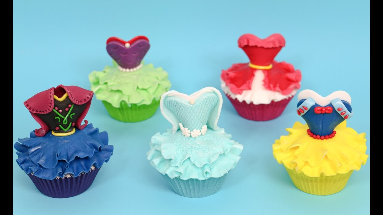 Disney Princess Cupcakes
 DISNEY PRINCESS CUPCAKES How to make by CakesStepbyStep
