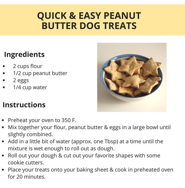 Dog Cookies Recipe
 Try Recipe Peanut Butter Doggie Treats