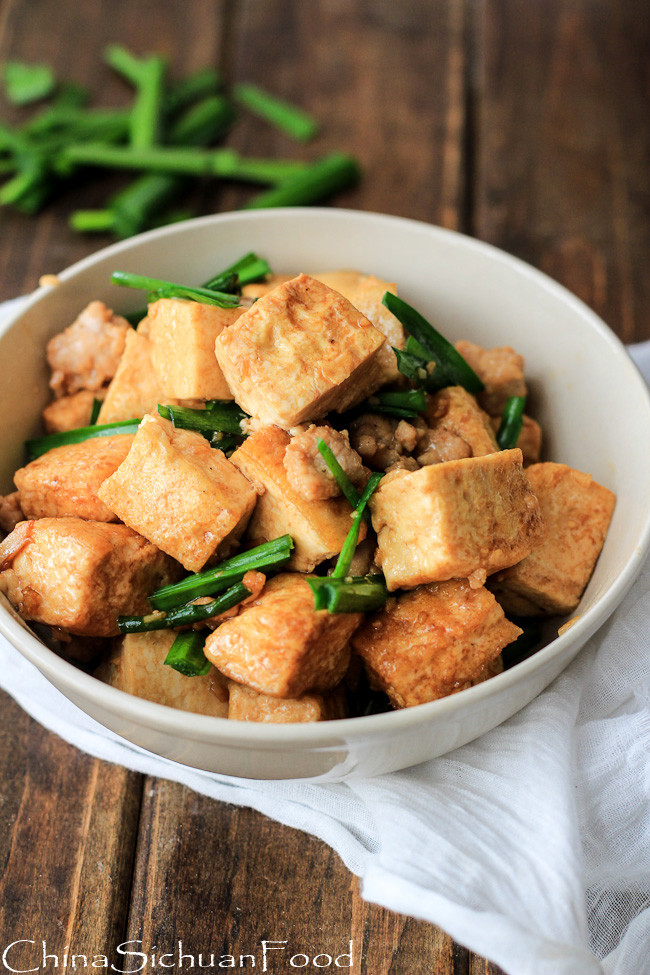 Dried Tofu Recipes
 Tofu Stir fry with Minced Pork