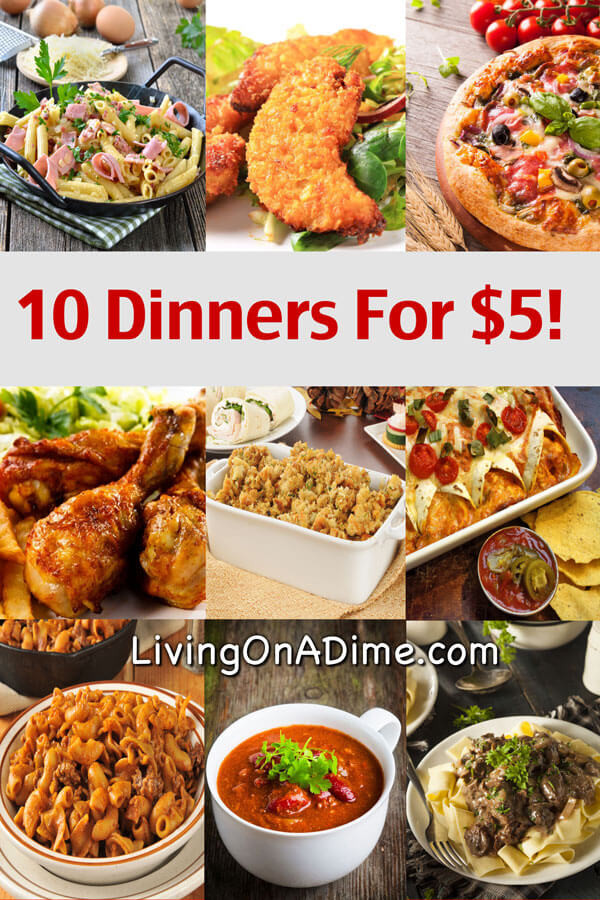 Easy And Cheap Dinner Ideas
 10 Dinners For $5 Cheap Dinner Recipes And Ideas