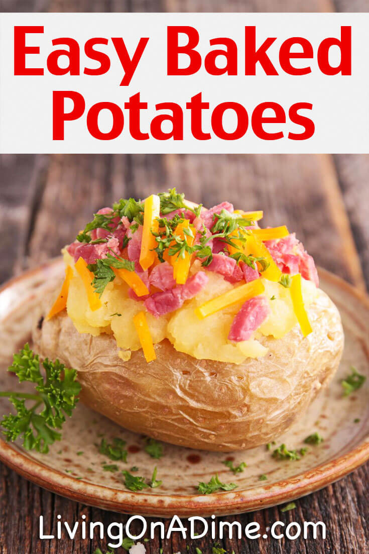 Easy Baked Potato
 How To Bake A Potato Easy Baked Potatoes Recipes