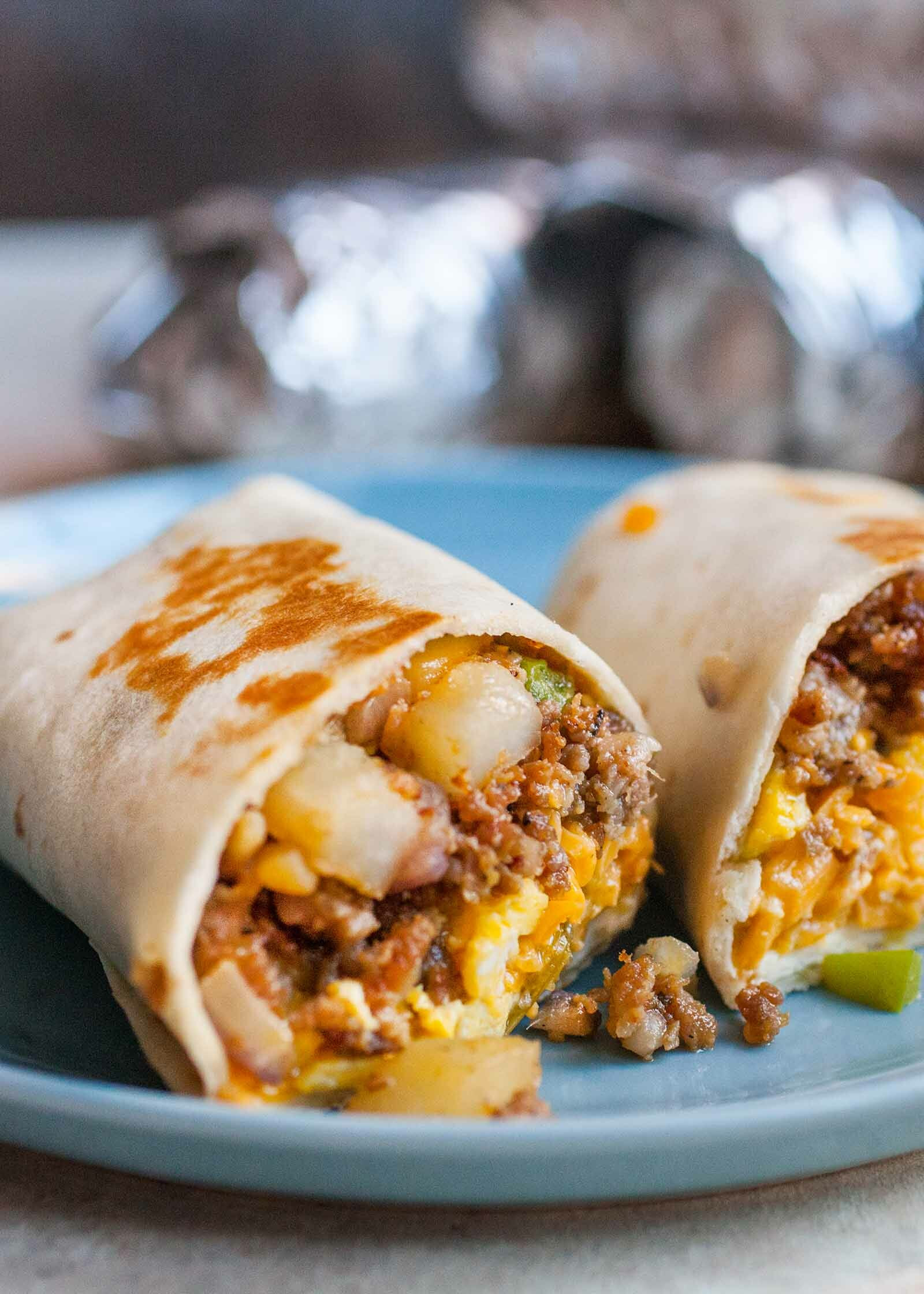 Easy Breakfast Burrito Recipe
 Freezer Breakfast Burritos with Sausage Eggs and Salsa