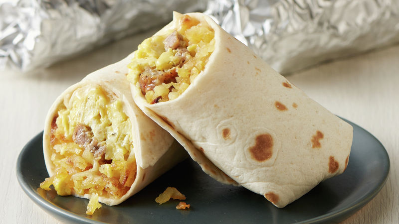 Easy Breakfast Burrito Recipe
 Easy Breakfast Burritos Recipe Pillsbury