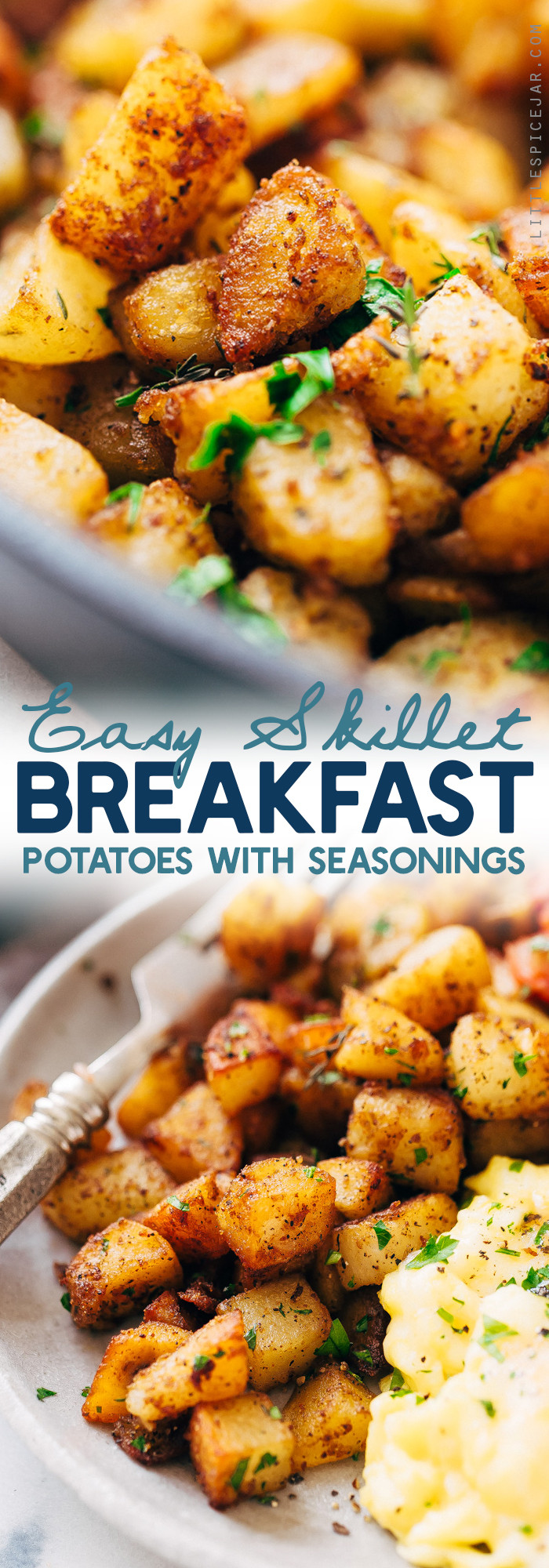 Easy Breakfast Potatoes
 Easy Skillet Breakfast Potatoes Recipe