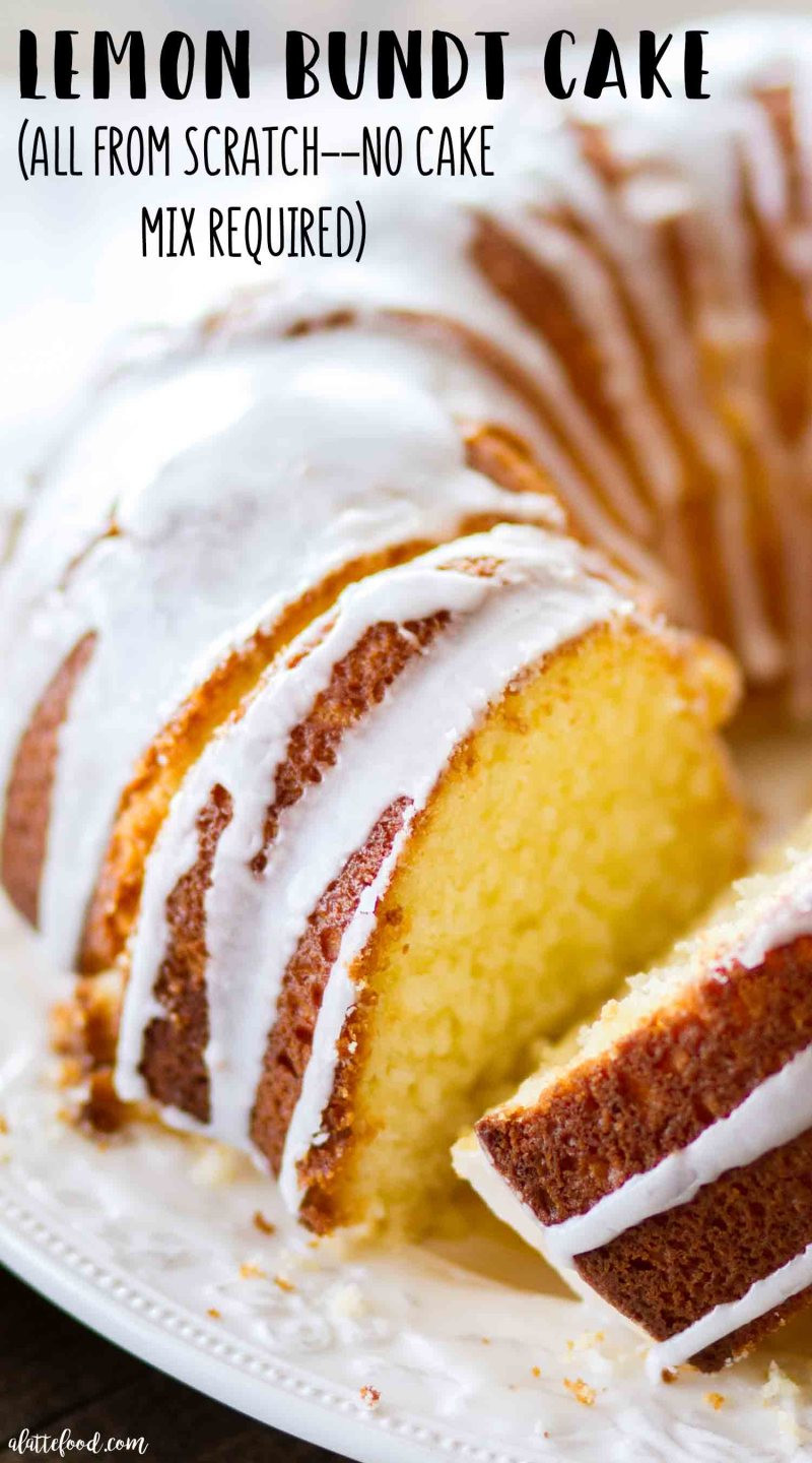 Easy Bundt Cake Recipes
 Easy Lemon Bundt Cake Recipe A Latte Food