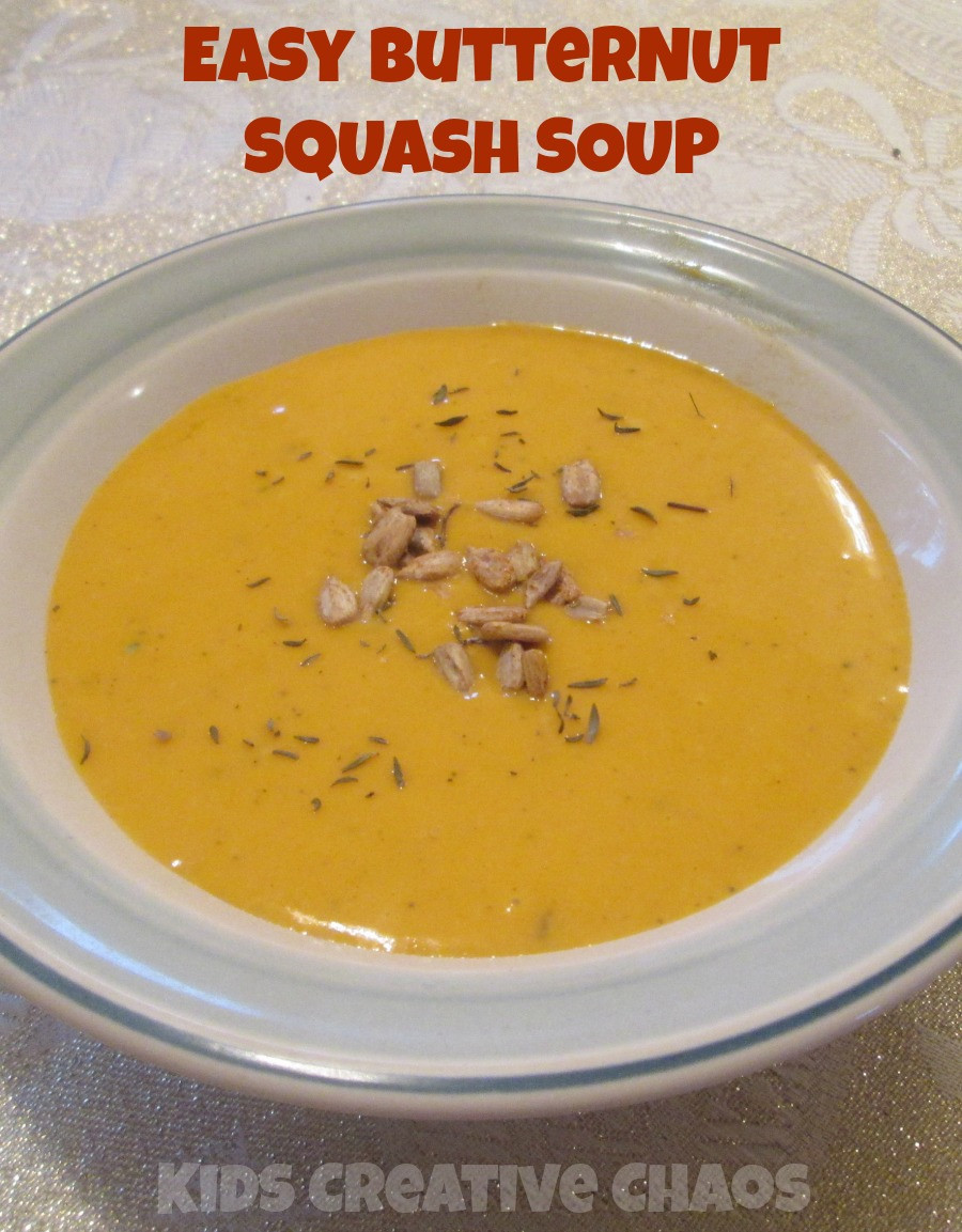 Easy Butternut Squash Soup Recipe
 Easy Butternut Squash Soup Recipe Kids Creative Chaos