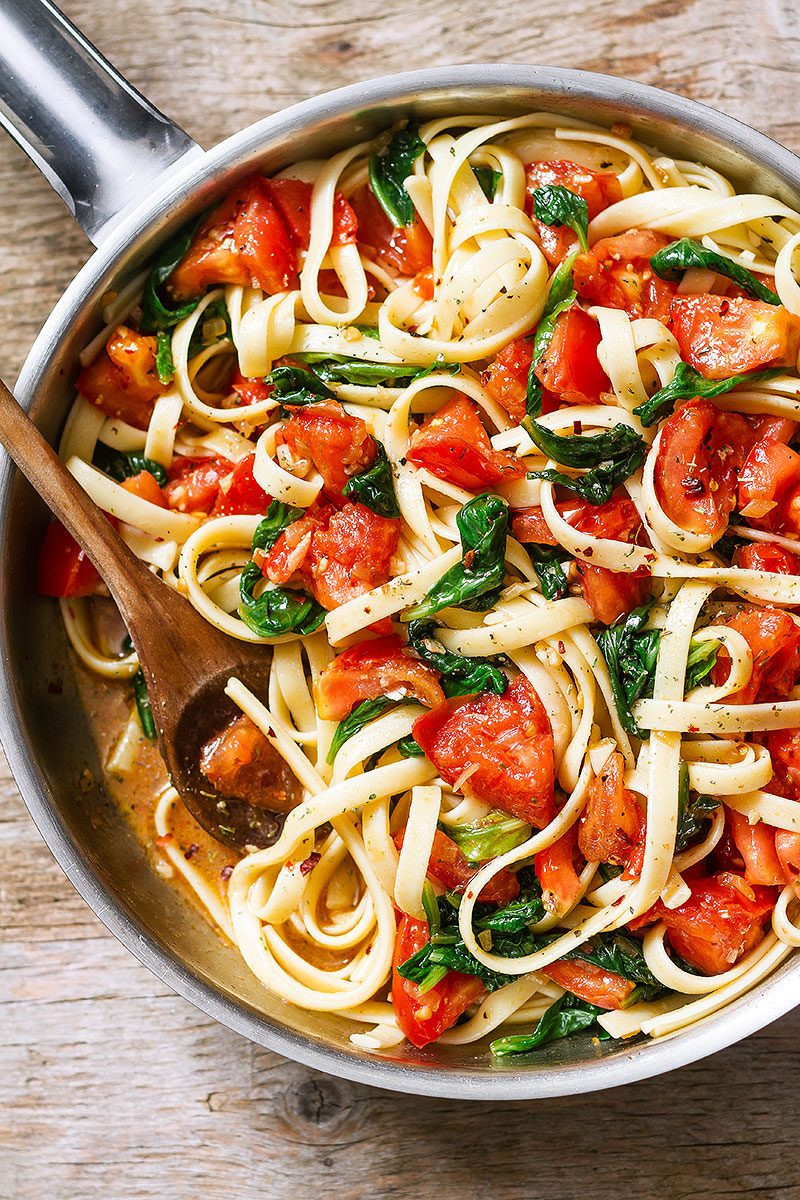 Easy Chicken Spaghetti
 Chicken Pasta Recipe with Tomato and Spinach – How to Make