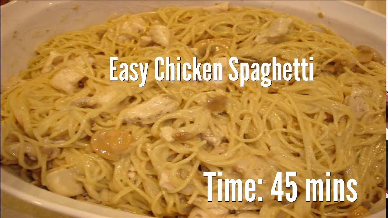 Easy Chicken Spaghetti
 Easy Chicken Spaghetti Recipe