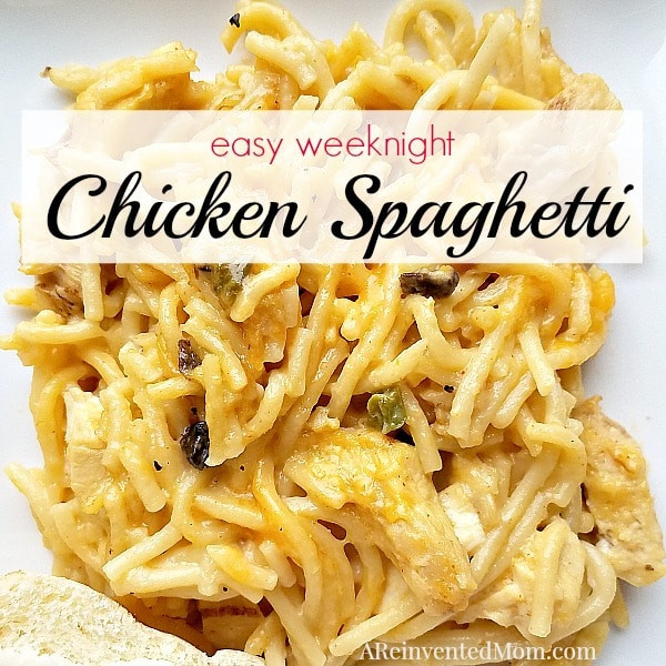 Easy Chicken Spaghetti
 Easy Chicken Spaghetti Weeknight Version