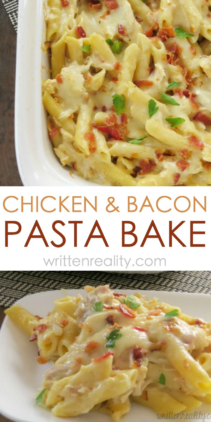 Easy Chicken Spaghetti
 Chicken & Bacon Pasta Bake Written Reality