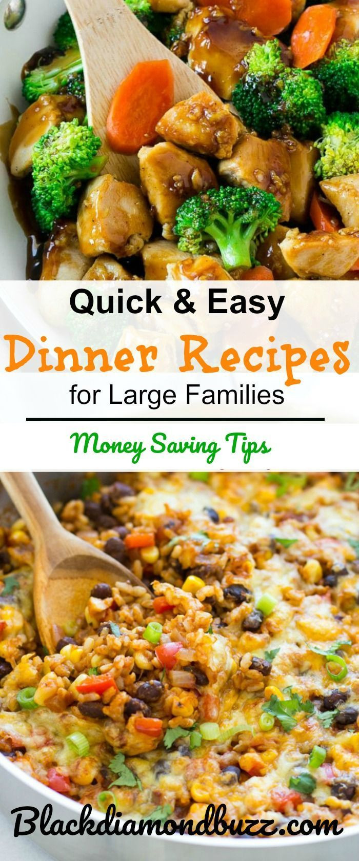 Easy Dinner Recipes For Family Of 6
 Quick & Easy Dinner Recipes for Families Do you
