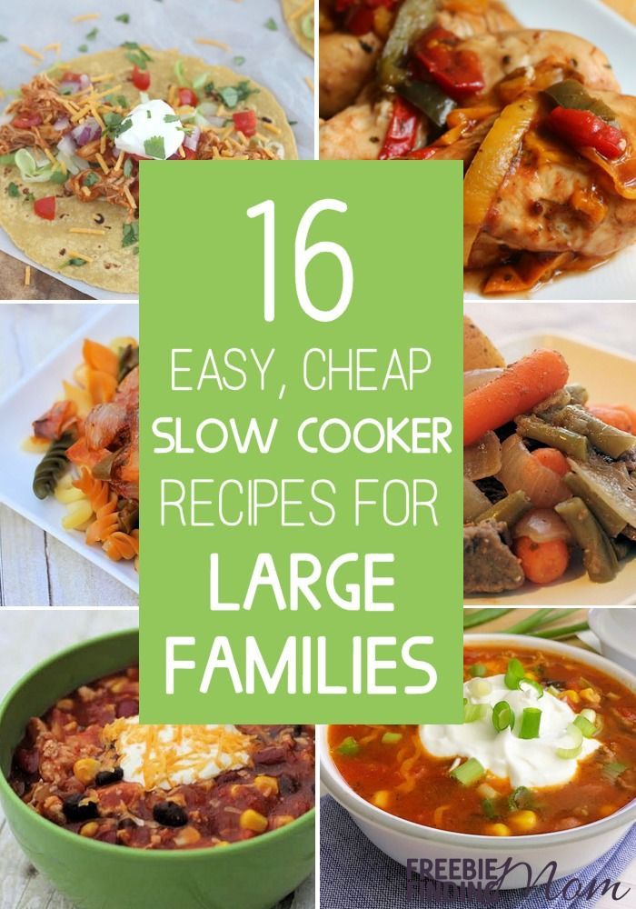 Easy Dinner Recipes For Family Of 6
 16 Easy Cheap Slow Cooker Recipes For Families