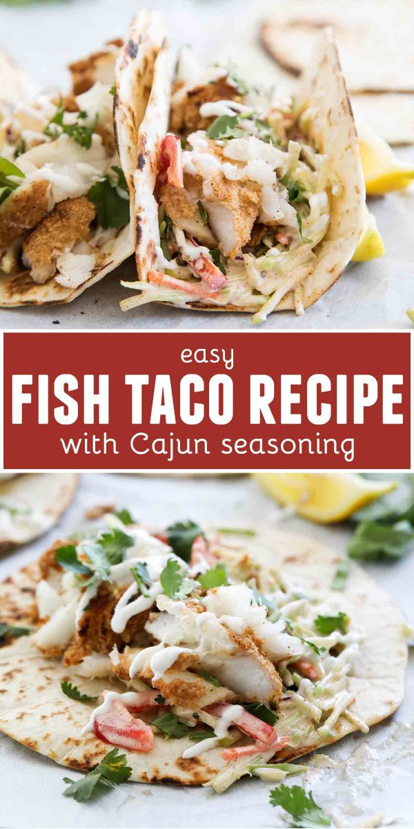 Easy Fish Taco Recipes
 Easy Fish Taco Recipe with Cajun Seasoning Taste and Tell