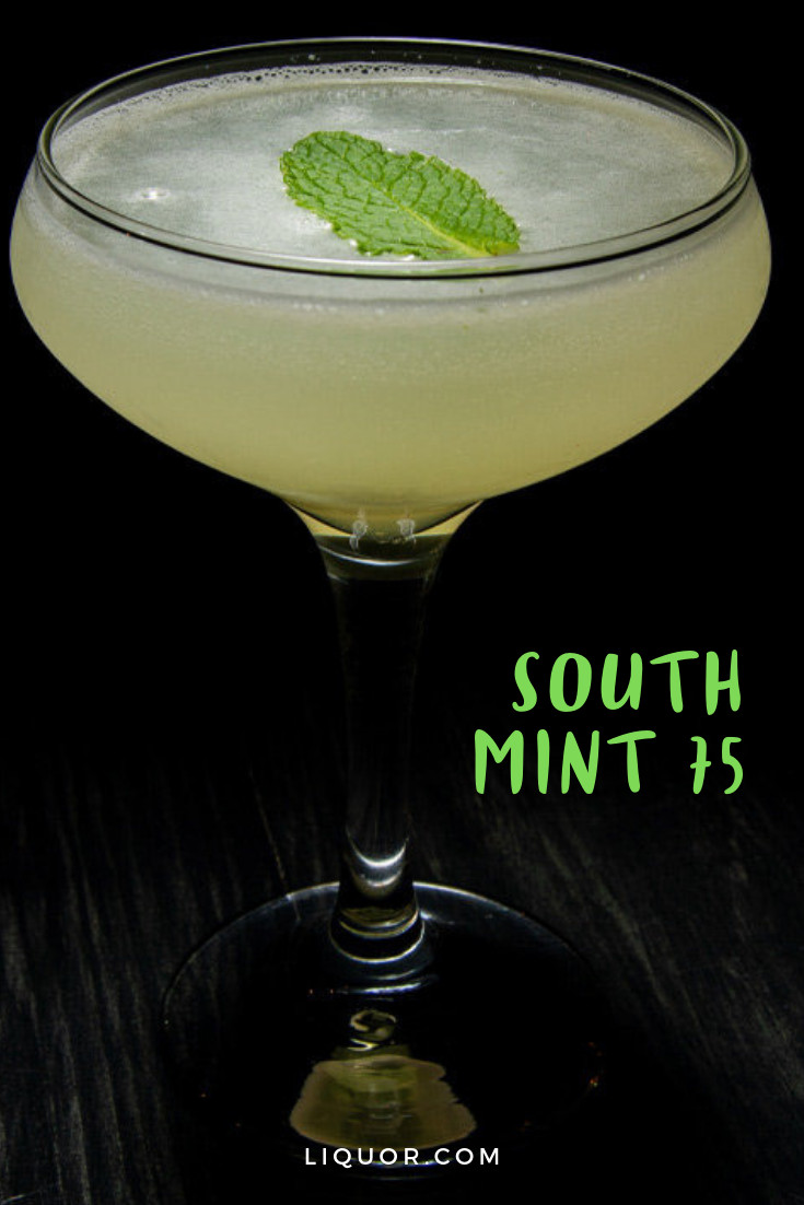 Easy Gin Drinks
 South Mint 75 Recipe in 2020