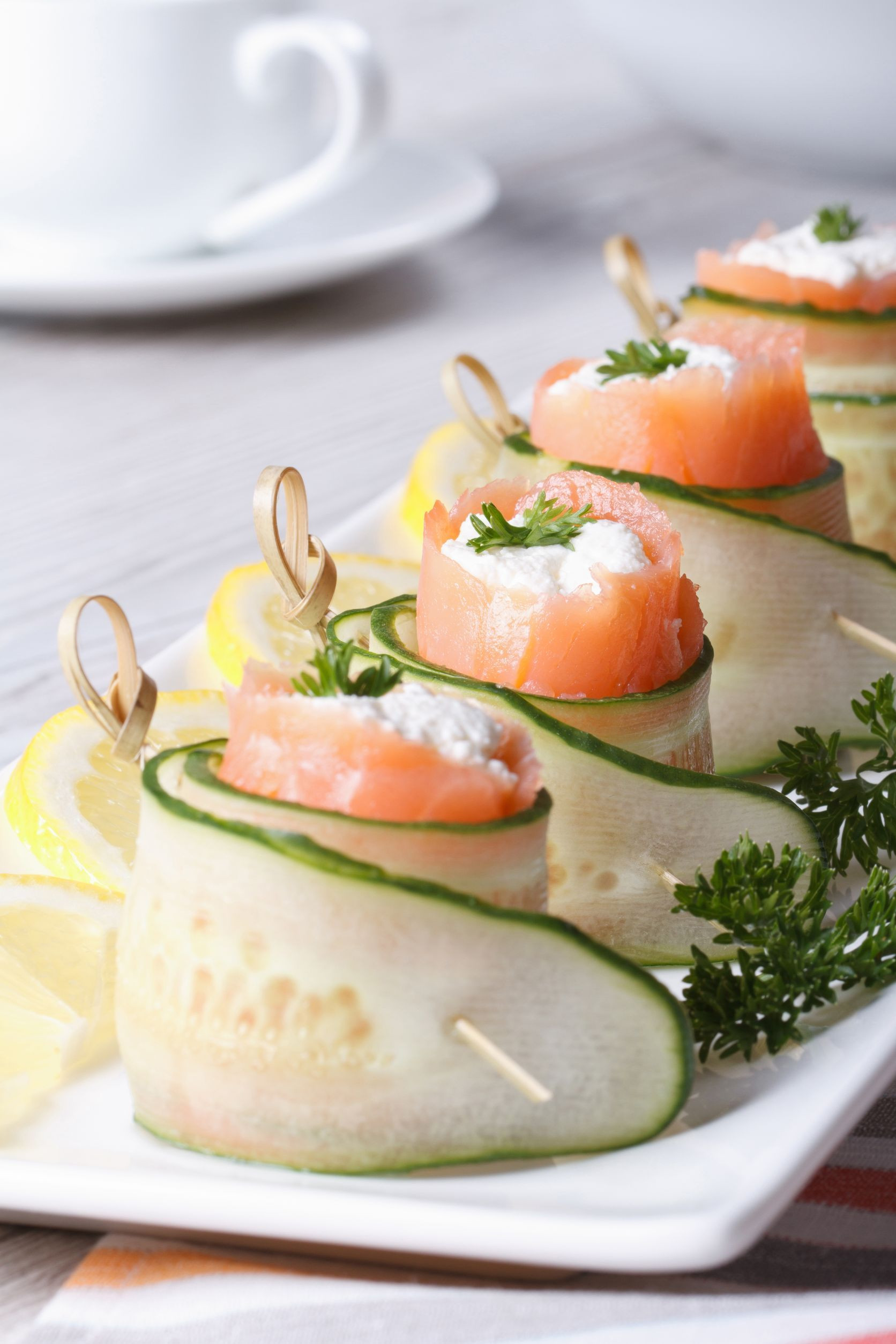 Easy Gourmet Appetizers
 Fancy Appetizer Recipe Cucumber Salmon & Cream Cheese