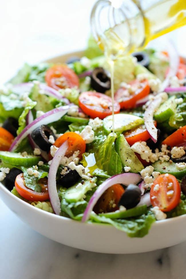 Easy Healthy Salads
 Life Fad Easy Greek Salad Recipe