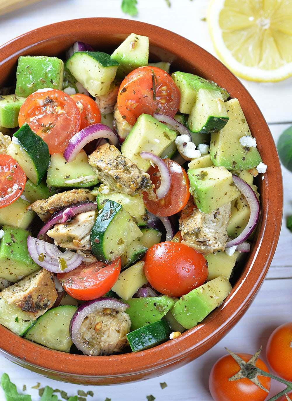 Easy Healthy Salads
 Healthy Chicken and Avocado Salad OMG Chocolate Desserts