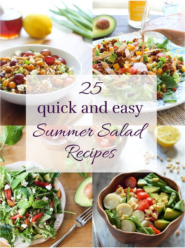 Easy Healthy Salads
 25 Quick and Easy Summer Salad Recipes Making Thyme for