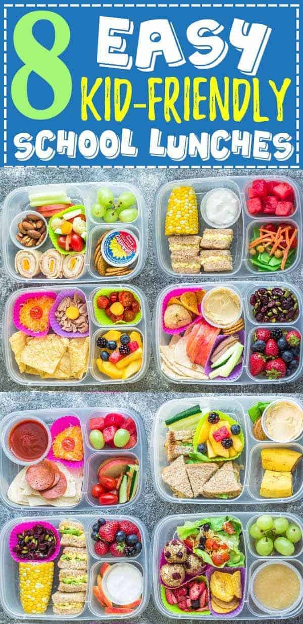Easy Healthy School Lunches
 8 School Lunch Ideas