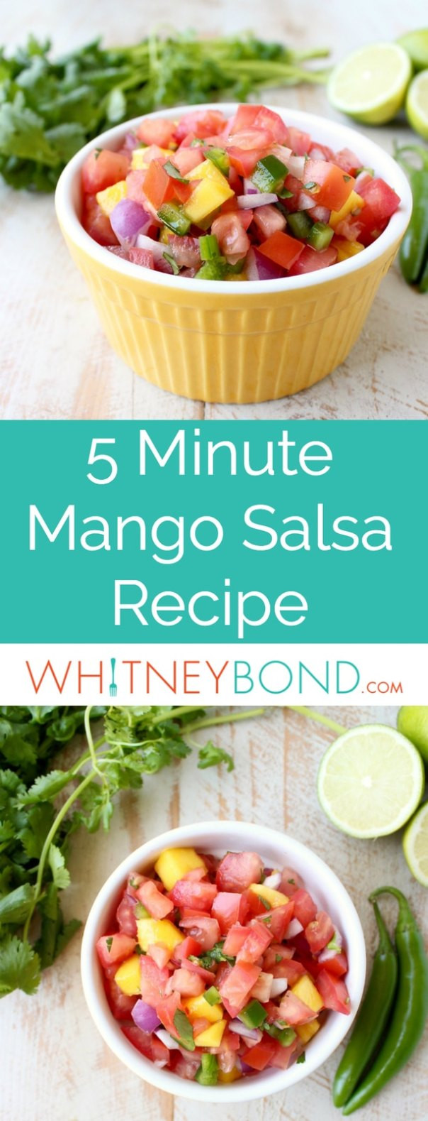 Easy Mango Salsa Recipe For Fish
 Mango Salsa Easy Recipe WhitneyBond