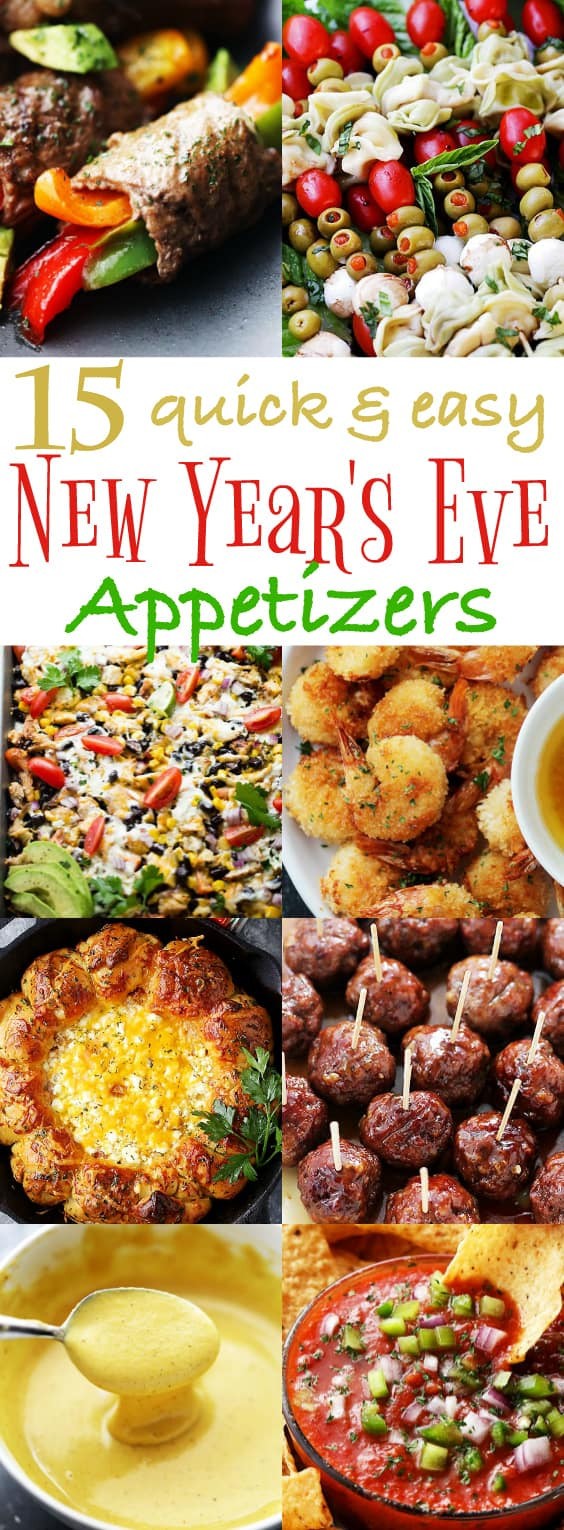 Easy New Years Appetizers
 15 Quick and Easy New Year s Eve Appetizers Recipes