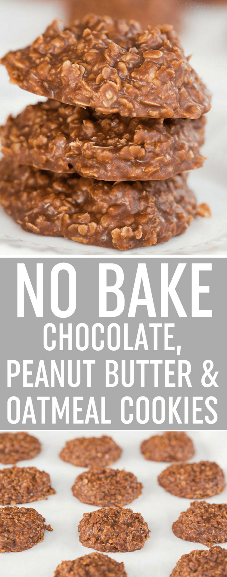 Easy Peanut Butter Oatmeal Cookies
 No Bake Cookies Recipe