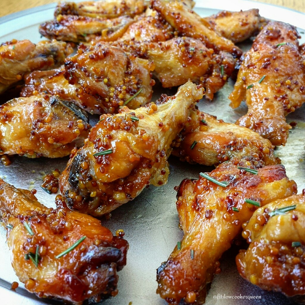Easy Slow Cooker Chicken Wings Recipe
 5 Ingre nt Slow Cooker Honey Dijon Wings Fit
