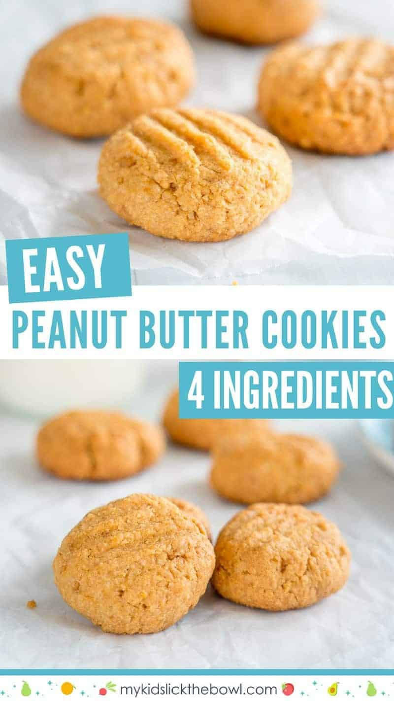Easy Soft Peanut Butter Cookies
 Easy 4 Ingre nt Peanut Butter Cookies Low Sugar Recipe