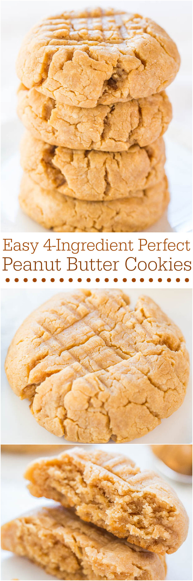 Easy Soft Peanut Butter Cookies
 4 Ingre nt Peanut Butter Cookies Bisquick Cookies