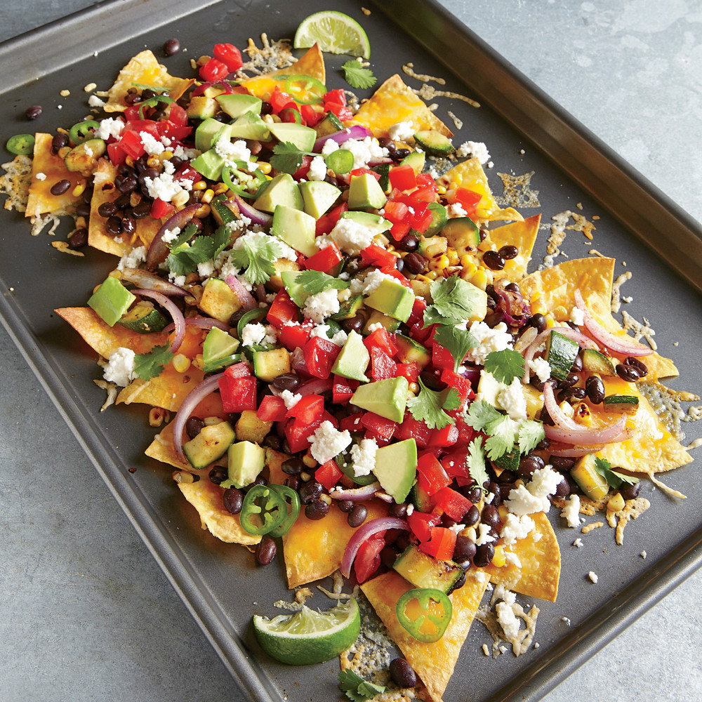 Easy Vegetarian Dinners For Two
 Two Cheese Veggie Nachos Recipe