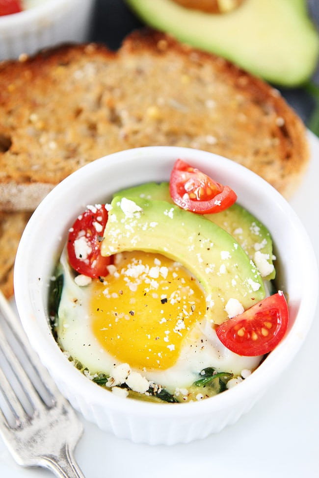 Eggs And Spinach For Breakfast
 Baked Eggs with Spinach
