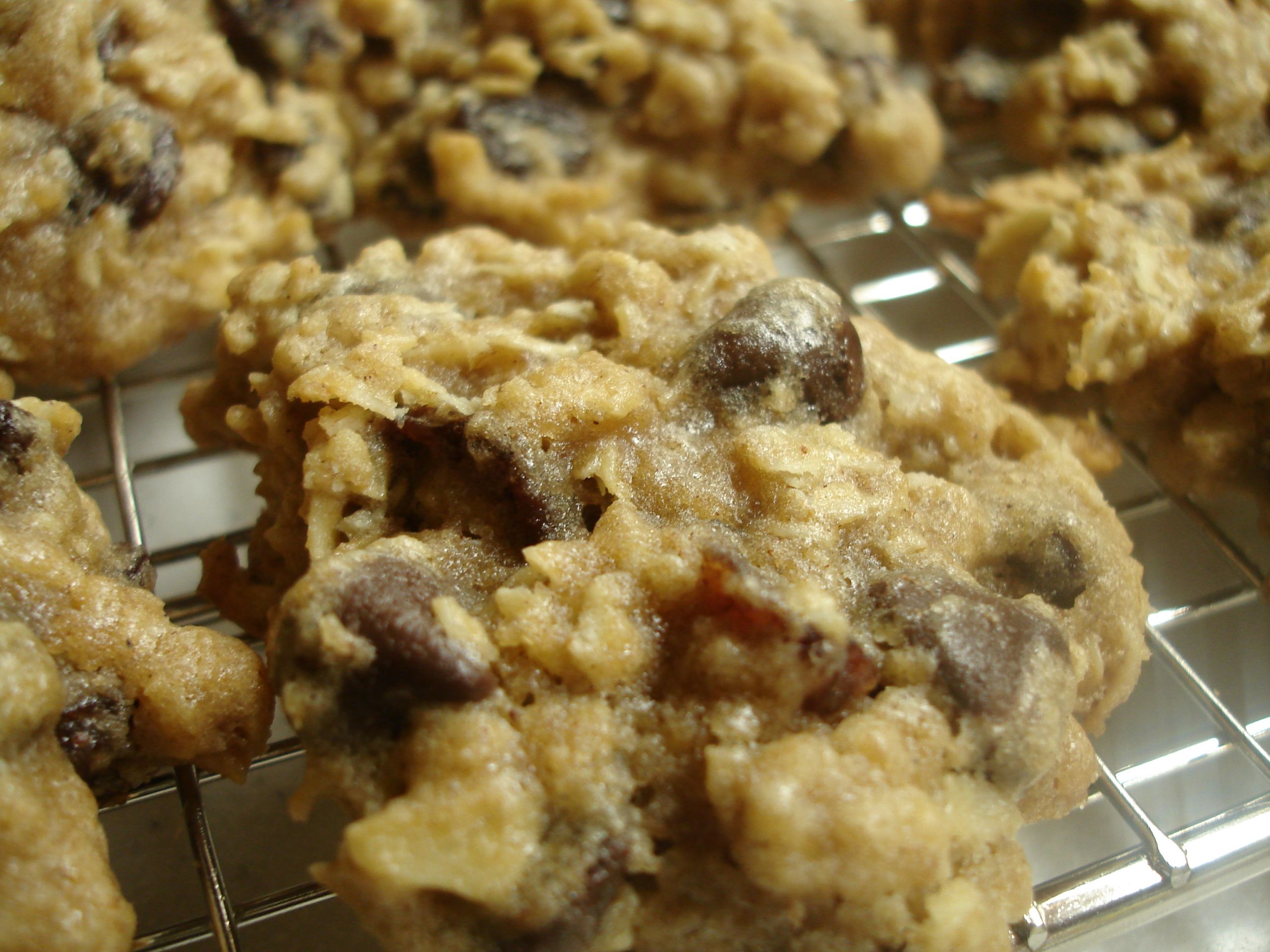Fiber In Oatmeal Cookies
 File High Fiber Oatmeal Raisin Chocolate Chip Cookies on a